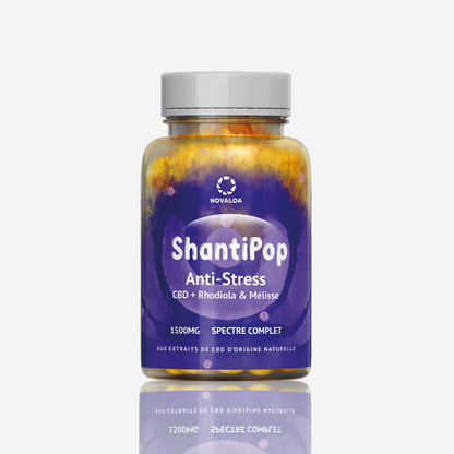 Anti-Stress : Gélules liquides 1500 mg CBD Rhodiola & Mélisse